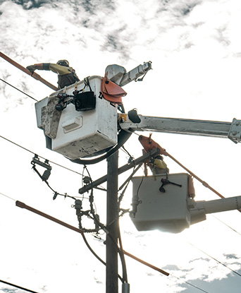 Underground electric conduit and cable installation