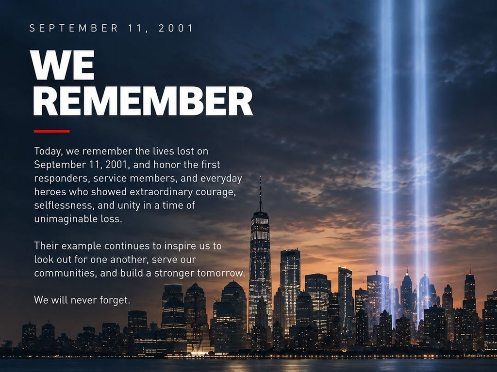 Today, we remember. 🇺🇸